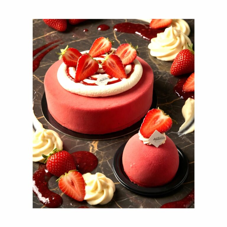 Entremets glacés vanille de Madagascar fraise
