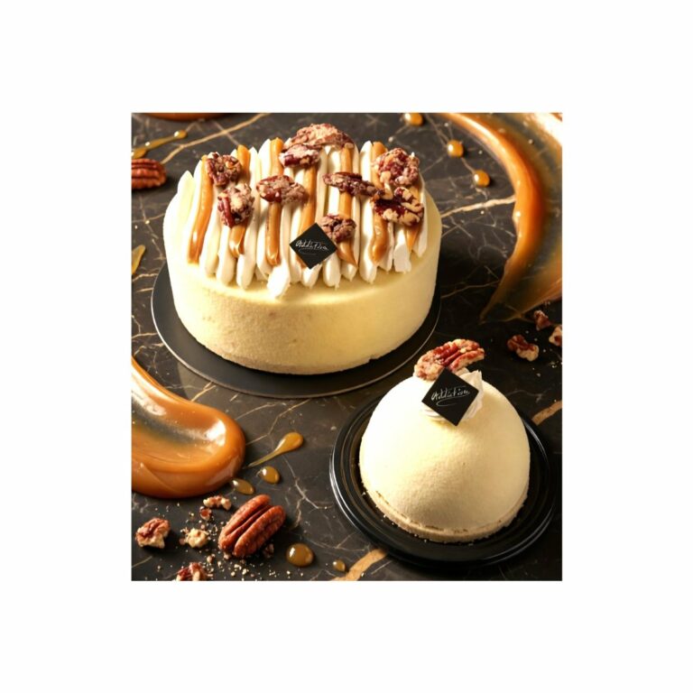 Entremets vanille pécan