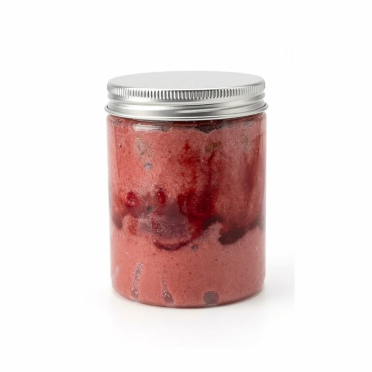 Verrine glacée fraise