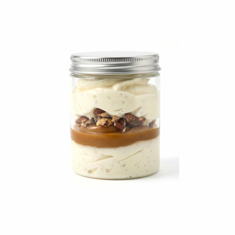 Verrine glacée vanille pécan